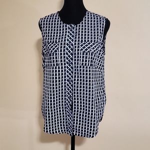 Brooklyn Industries Sleeveless Black & White Top - S